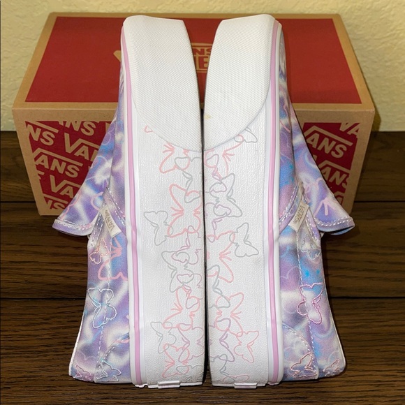 Vans Slip-On Platform Sneakers - Lavender Pink Butterfly - Picture 6 of 8
